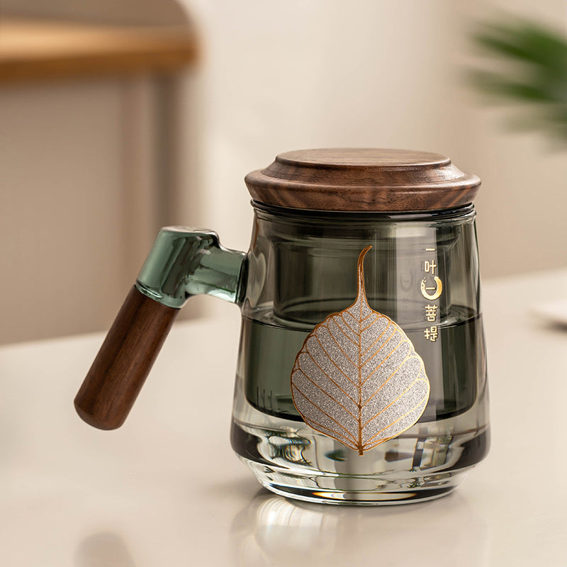 A524 Glass Tea Cup Home Tea Separation Tea Brewing Cup