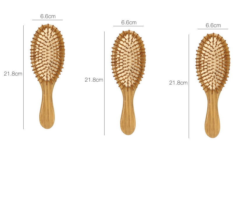 Bamboo Bamboo Cushion Massage Comb Carbonized Bamboo Comb